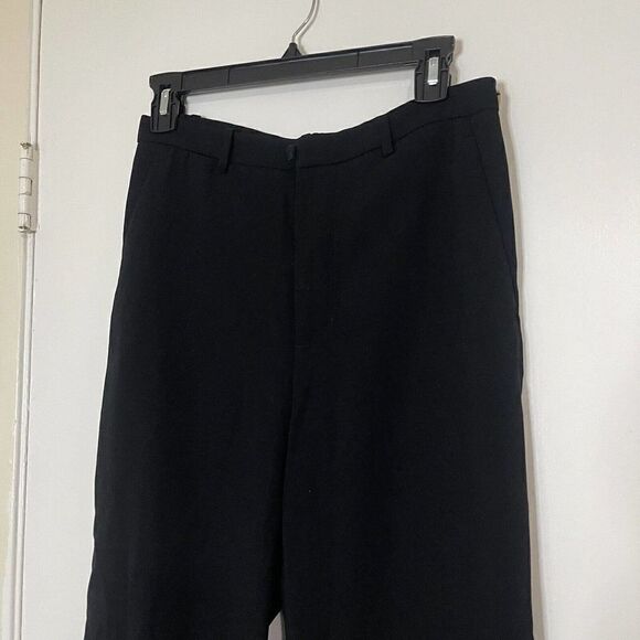 NWOT VINCE. Black knit straight leg lightweight trouser pants size 4 - Picture 3 of 6